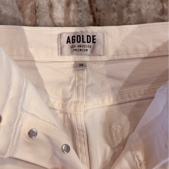 Women’s AGOLDE white Nico jeans- Size 28 - Picture 8 of 10